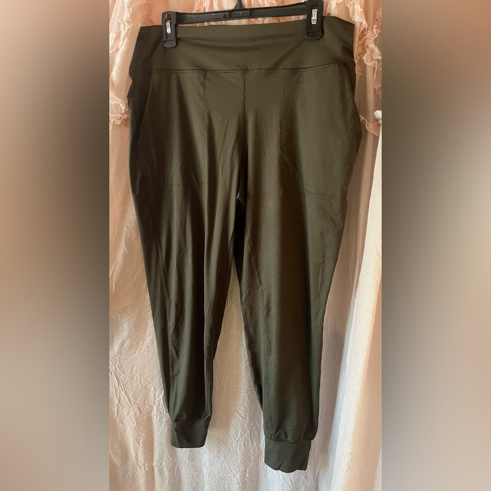 Aritzia Olive Green Jogger Track Pants